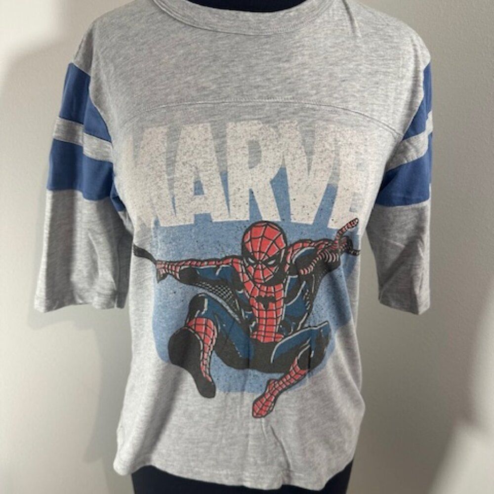 Marvel Spider Man #62 Grey / Blue T shirt   8223